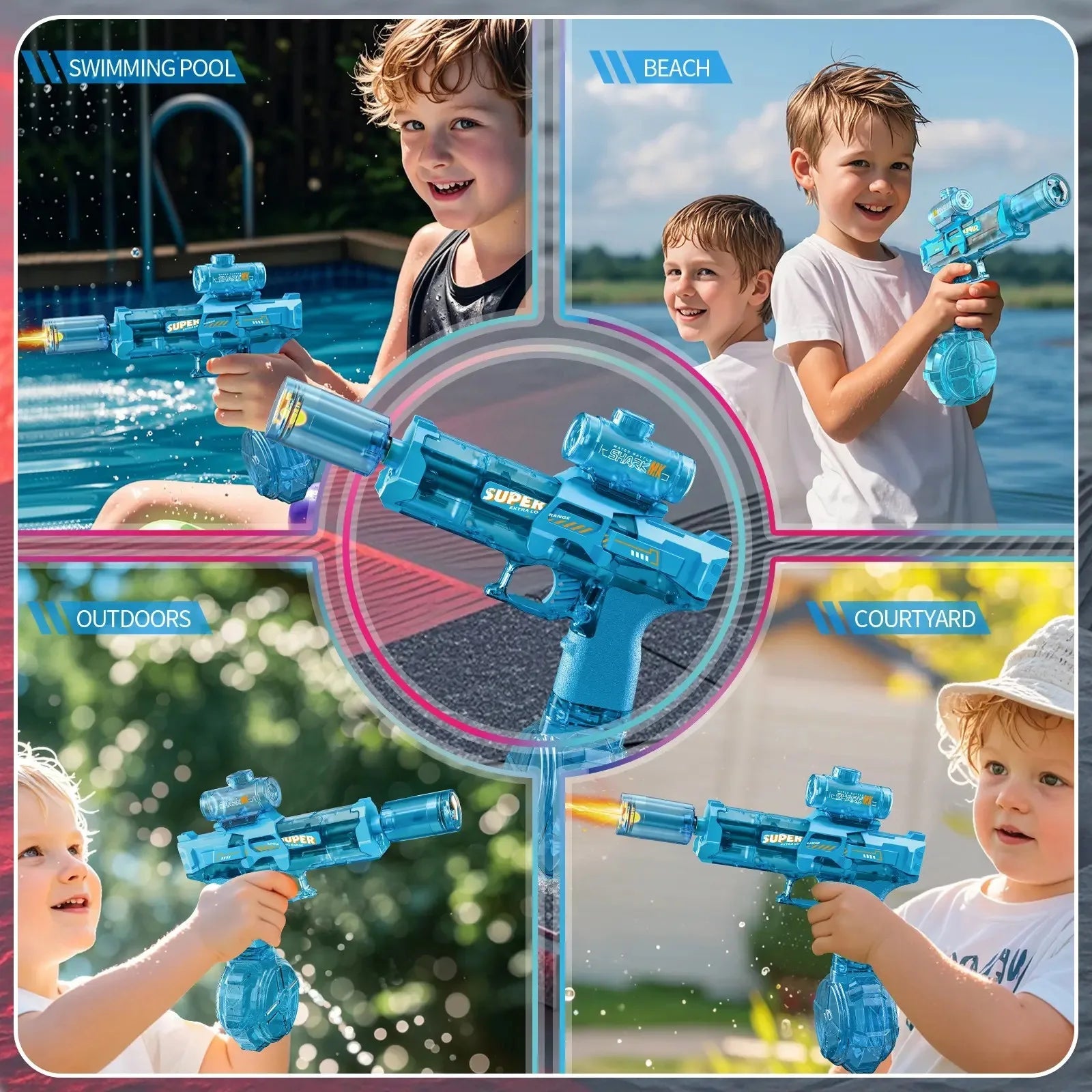 Electric Water Blaster – Automatic LED Summer Toy